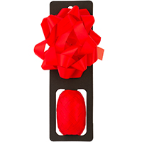 Бант Звезда10см +Лента10м сатин красн/G