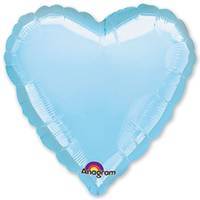 А Б/РИС СЕРДЦЕ 18" Пастель Blue