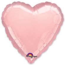 А Б/РИС СЕРДЦЕ 18" Металлик Pink
