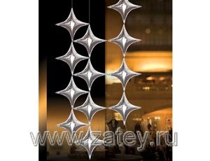 П Б/РИС 20" ЗВЕЗДА 4х-конечная Silver