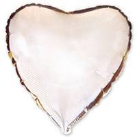 Ф Б/РИС 32" СЕРДЦЕ Металлик Silver(FM)