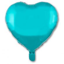 К Б/РИС СЕРДЦЕ 18" Металлик Teal