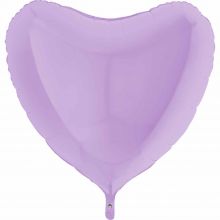 Г Б/РИС СЕРДЦЕ 36" Пастель Matte Lilac