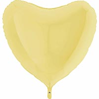 Г Б/РИС СЕРДЦЕ 36" Пастель Matte Yellow