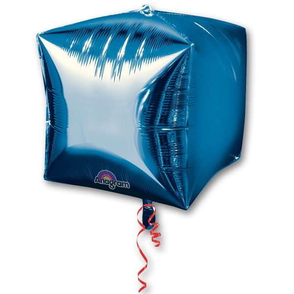 А 3D КУБ 15" Б/РИС Металлик Blue