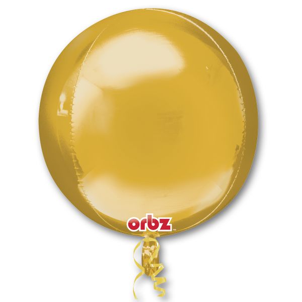 А 3D СФЕРА Б/РИС 16" Металлик Gold