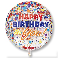 А 3D СФЕРА 16" HB Конфетти G20