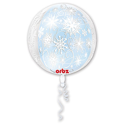А 3D СФЕРА 16" Снежинки G20
