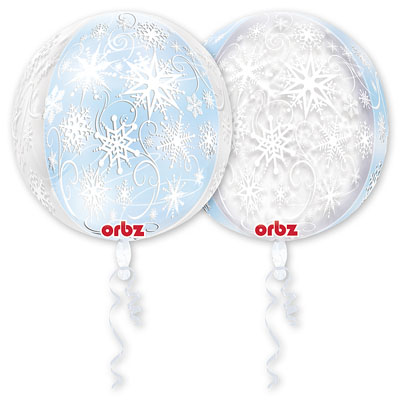 А 3D СФЕРА 16" Снежинки G20