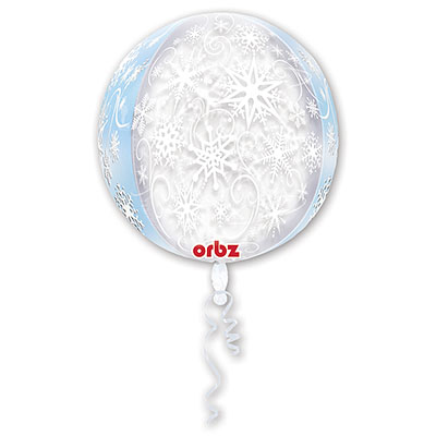 А 3D СФЕРА 16" Снежинки G20