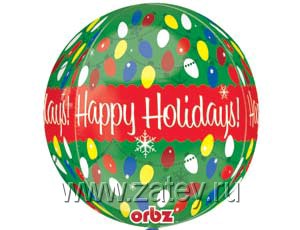 А 3D СФЕРА 16" Шары новогодние G20