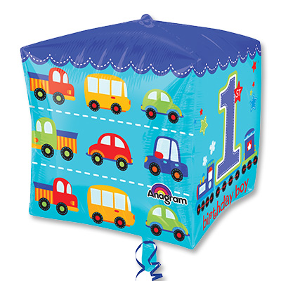 А 3D КУБ 15"1-й День Рожденья мальчикG20