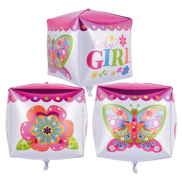 К 3D КУБ 14" HB Малыш девочка