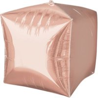 А 3D КУБ 15" Б/РИС Металлик Rose Gold