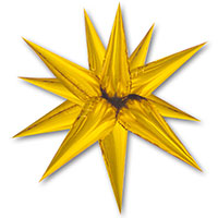 К 3D ЗВЕЗДА 25" Составная Gold