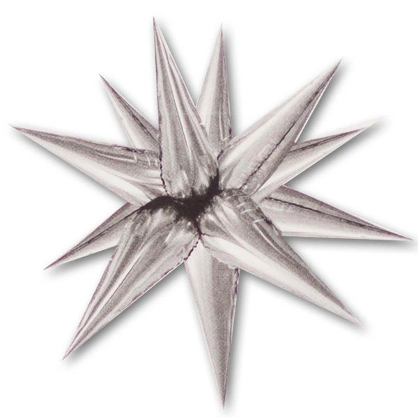 К 3D ЗВЕЗДА 25" Составная Silver