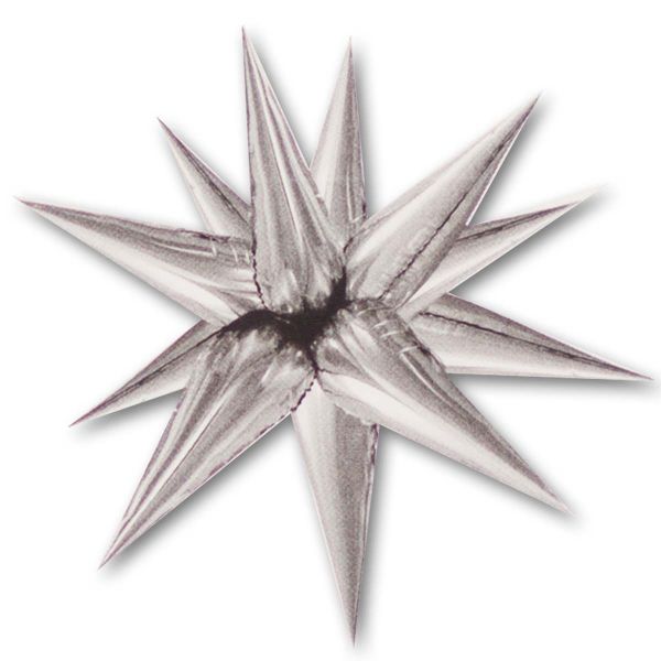 К 3D ЗВЕЗДА 25" Составная Silver