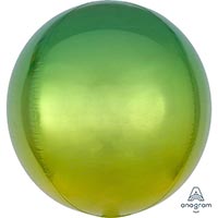 А 3D СФЕРА Б/РИС 16" Омбре Желто-зеленый