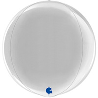 Г 3D СФЕРА Б/РИС 15" Металлик Silver