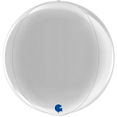 Г 3D СФЕРА Б/РИС 15" Металлик Silver