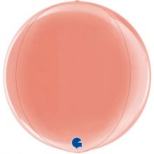 Г 3D СФЕРА Б/РИС 15" Металлик Rose Gold