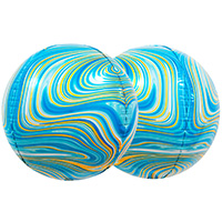 К 3D СФЕРА Б/РИС 15" Мрамор Blue