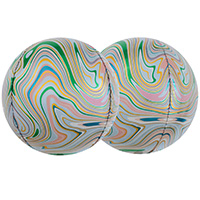 К 3D СФЕРА Б/РИС 15" Мрамор Green