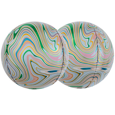 К 3D СФЕРА Б/РИС 15" Мрамор Green