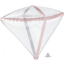 А 3D АЛМАЗ Б/РИС 17" Прозрачный RoseGold