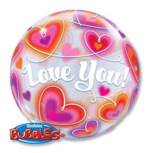 П BUBBLE 22" ILY Сердца