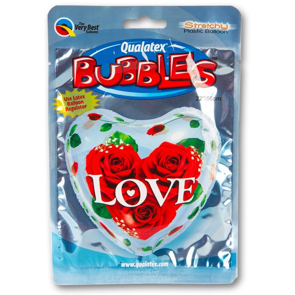 П BUBBLE СЕРДЦЕ 22" Розы