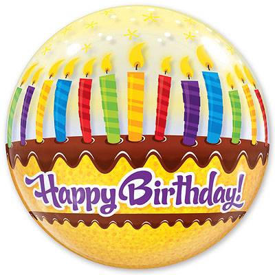 П BUBBLE 22" HB Торт со свечками Уп