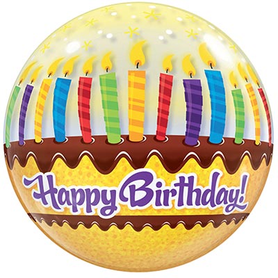 П BUBBLE 22" HB Торт со свечками Уп