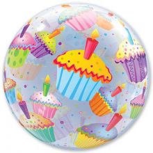 П BUBBLE 22" Кексы разноцветные