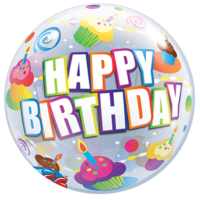 П BUBBLE 22" HB Кексы разноцветные