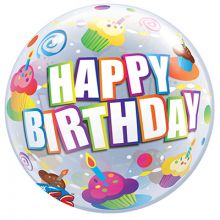 П BUBBLE 22" HB Кексы разноцветные