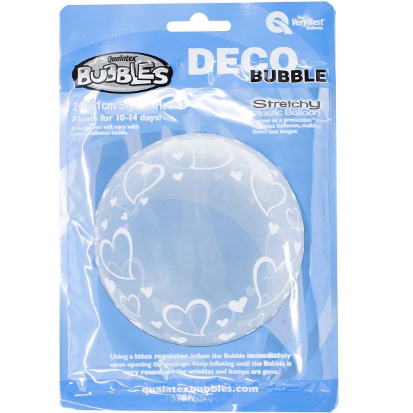 П BUBBLE DECO 24" Сердца элегантные