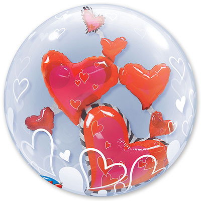 П BUBBLE ИНСАЙДЕР Парящие Сердца Красные