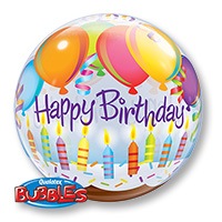 П BUBBLE 22" HB Торт со свечками Шары П BUBBLE 22" HB Торт со свечками Шары