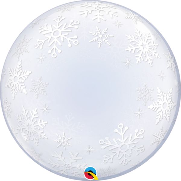 П BUBBLE DECO 24" Снежинки