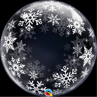 П BUBBLE DECO 24" Снежинки
