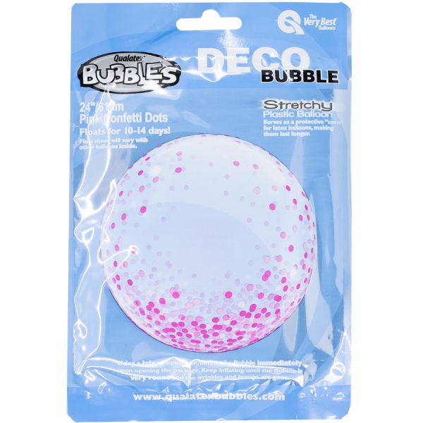 П BUBBLE DECO 24" Конфетти розовое