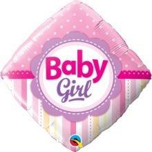 П 18" РОМБ BABY GIRL Горошек Полоски