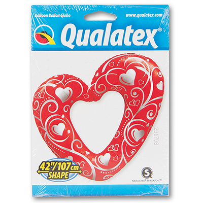  Сердце Вензель Red