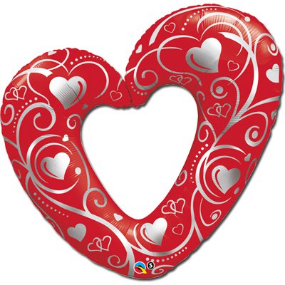  Сердце Вензель Red
