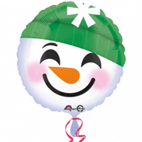 А 18" Улыбка Смайлик снеговик S40