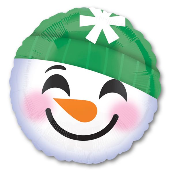 А 18" Улыбка Смайлик снеговик S40