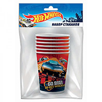 Набор стакан Hot Wheels 250мл 6шт