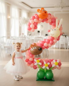 Цифра с животными для девочки