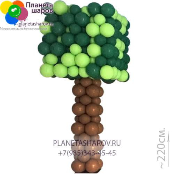 Дерево Майнкрафт из шаров